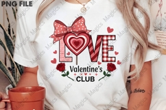 Valentines Day Love PNG with Bow &amp; Heart Sublimation Product Image 4