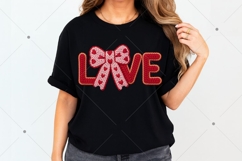 Valentine's Day Love PNG,Faux Knitted Yarn Texture Valentine Product Image 8