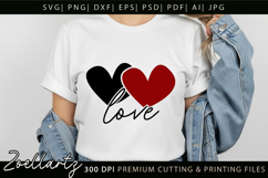 Valentine's Day SVG PNG EPS DXF Love Heart SVG for Cricut Product Image 1