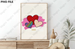 Valentines Day LOVE XOXO Hearts Sublimation Product Image 3