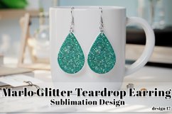 Marlo Glitter Earring, Teardrop Earring Sublimation Design17 Product Image 1