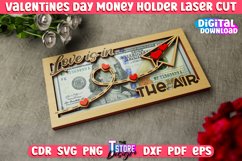 Valentine&#039;s Day Money Holder | Gift Idea | Greeting Card|CNC Product Image 1