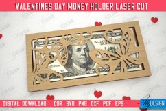 Valentine&#039;s Day Money Holder | Gift Idea | Greeting Card|CNC Product Image 1