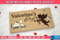 Valentine&#039;s Day Money Holder | Gift Idea | Greeting Card|CNC Product Image 1