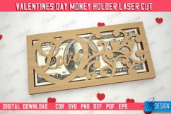 Valentine&#039;s Day Money Holder | Gift Idea | Greeting Card|CNC Product Image 1
