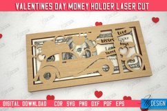 Valentine&#039;s Day Money Holder | Gift Idea | Greeting Card|CNC Product Image 1