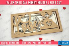 Valentine&#039;s Day Money Holder | Gift Idea | Greeting Card|CNC Product Image 1