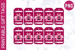 10 Printable Valentine's Day Monster Gift Tags Style 3 Product Image 1