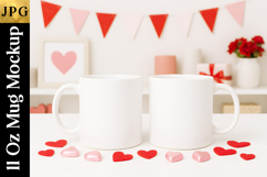 Valentine Sublimation Mug Mockup | Coffee Cup JPG Product Image 2