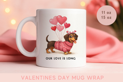 Funny valentines day mug, dachshund mug, dog valentines day Product Image 1