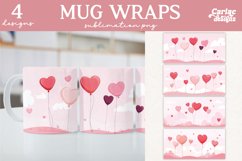 Valentines Day Mug Wrap Sublimation