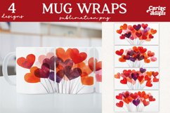 Valentines Day Mug Wrap Sublimation