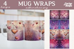 Valentines Day Mug Wrap Sublimation