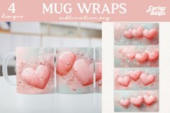 Valentines Day Mug Wrap Sublimation