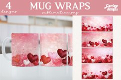 Valentines Day Mug Wrap Sublimation