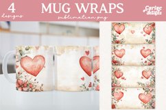 Valentines Day Mug Wrap Sublimation