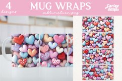 Valentines Day Mug Wrap Sublimation