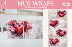 Valentines Day Mug Wrap Sublimation