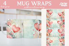 Valentines Day Mug Wrap Sublimation