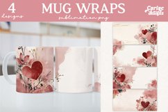 Valentines Day Mug Wrap Sublimation