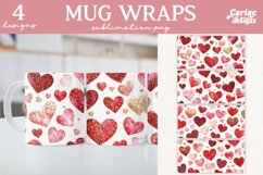 Valentines Day Mug Wrap Sublimation