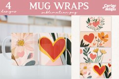 Valentines Day Mug Wrap Sublimation