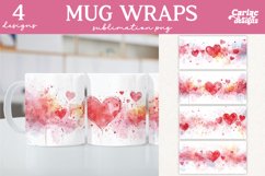 Valentines Day Mug Wrap Sublimation