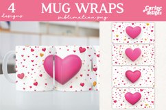 Valentines Day Mug Wrap Sublimation