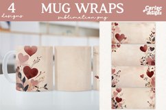 Valentines Day Mug Wrap Sublimation