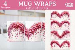 Valentines Day Mug Wrap Sublimation