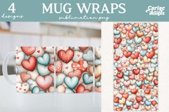 Valentines Day Mug Wrap Sublimation