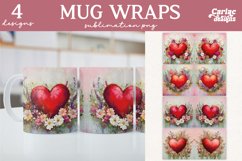 Valentines Day Mug Wrap Sublimation