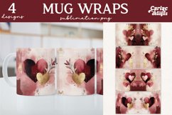 Valentines Day Mug Wrap Sublimation