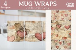Valentines Day Mug Wrap Sublimation