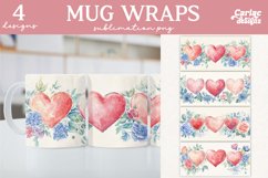 Valentines Day Mug Wrap Sublimation