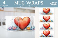 Valentines Day Mug Wrap Sublimation