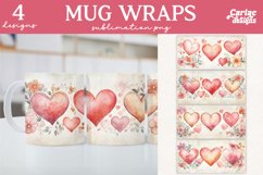 Valentines Day Mug Wrap Sublimation