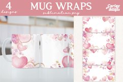 Valentines Day Mug Wrap Sublimation
