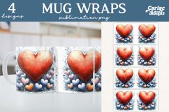 Valentines Day Mug Wrap Sublimation
