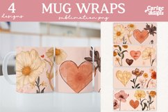 Valentines Day Mug Wrap Sublimation