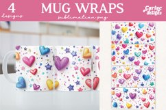 Valentines Day Mug Wrap Sublimation