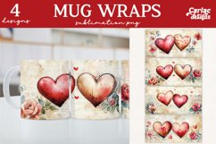 Valentines Day Mug Wrap Sublimation