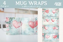 Valentines Day Mug Wrap Sublimation