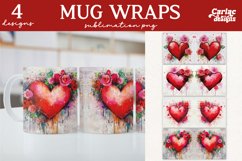 Valentines Day Mug Wrap Sublimation