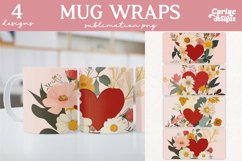 Valentines Day Mug Wrap Sublimation
