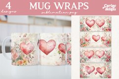 Valentines Day Mug Wrap Sublimation