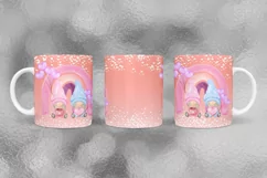 Valentine Gnome Mug Wrap Sublimation I Valentine Mugs PNG