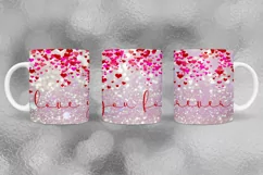 Valentine Love You Forever Mug Wrap Sublimation I Valentine Mugs PNG