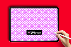 valentines day pattern brush 
