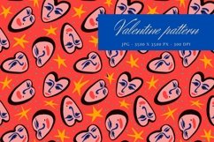 Valentines Day pattern with funky hearts Product Image 1